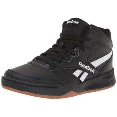 Imagem de Reebok Tênis de basquete unissex infantil Bb4500 Court, Preto/Branco/Marrom, 5.5 Little Kid