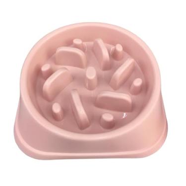 Imagem de Tigela De AlimentaçãO Lenta Para Animais De EstimaçãO - Tipo De Treino Interativo - Adequada Para Gatos E CãEs, Antiderrapante, Enriquecimento Ambiental((LR-0065) M,Rosa)