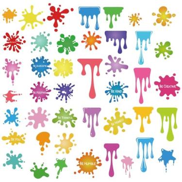 Imagem de CRASPIRE 8 estilos de adesivos de parede com palavras motivacionais para janela PVC à prova d'água adesivos autoadesivos removíveis para decoração de berçário de casa