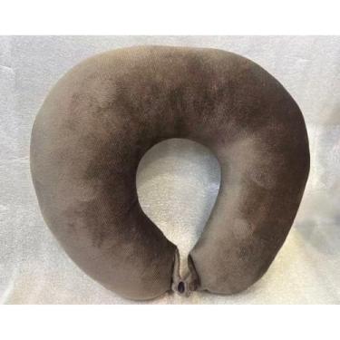 Imagem de Almofada De Viagem Para O PescoçO, Almofada ConfortáVel Para O PescoçO(Cafe com preto)