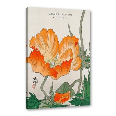 Imagem de Pôster Hasui Kawase Ohara Koson Impressões Katsushika Hokusai Pintura em Tela Onda Japonesa Arte de Parede Hiroshige Imagens para Decoração de Casa (SKU18,27.9 x 35.6 cm = (28 x 35 cm), Emoldurado