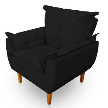 Imagem de Poltrona Opala Premium para Sala e Quarto Suede - LH Decor - Los Herma
