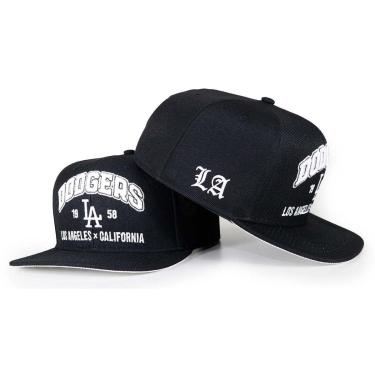 Imagem de Boné Joker Snapback Aba Reta Dodgers 1958 LA Preto JOK-235-Masculino