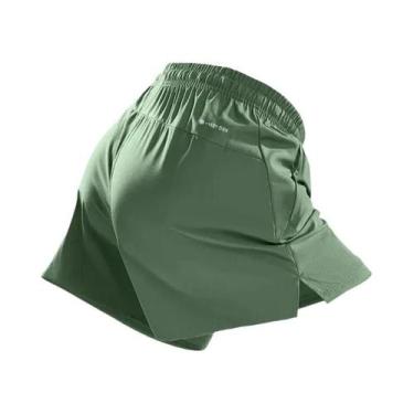 Imagem de Bermudas Masculinas Leves Casuais De Cor Sólida Com Bolsos Para Verão 