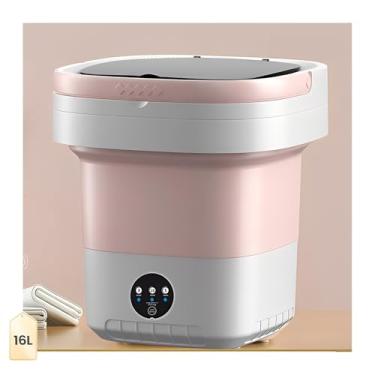 Imagem de Máquina de lavar portátil 16L, mini máquina de lavar dobrável e leve, lavadora rápida e conveniente para roupas, meias e roupas íntimas, Lavadoras Portatiles para apartamentos para dormitórios, viagem