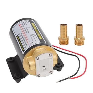 Imagem de Yosoo Bomba de óleo de Engrenagem Elétrica, Bomba de Transferência de óleo de Latão Com Motor de Proteção Térmica Com Engrenagens Resistentes Ao Desgaste Premium, para Líquido Viscoso (24 V)