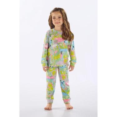 Imagem de Pijama Infantil Unissex em Suedine Up Baby, Verde, 1