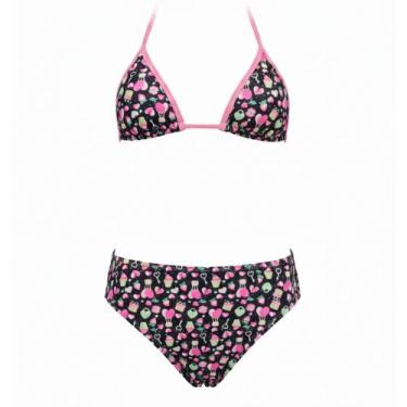 Imagem de Biquíni Cortininha Liso Infantil juvenil Proteção Uv 50 - Rey Shop, Ca