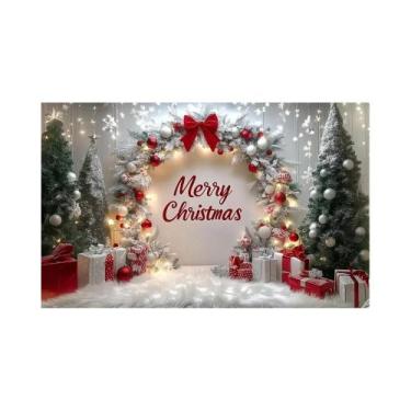 Imagem de Banner De Fundo Festivo De Feliz Natal Com Bengala Doce, Fio De Prata,