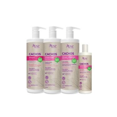 Imagem de Kit Cachos Shampoo, Condicionador, Gelatina E Ativador Apse - APICE