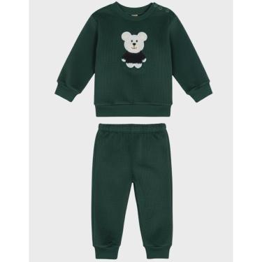 Imagem de Conjunto Inverno Com Calça Veludo Pelo Interno Marinho Aquecimento Máximo Inverno   Bebê P ao GG-Masculino