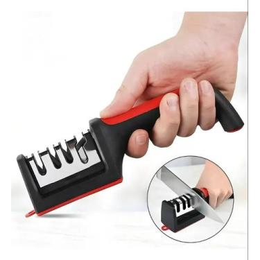 Imagem de Afiador Amolador Profissional 4 Opções de Afiar Faca/Tesoura - B-MAX