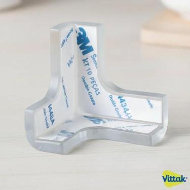 Imagem de Vittak Kit 10 Protetores de Quina em T para Segurança de Bebês e Idoso