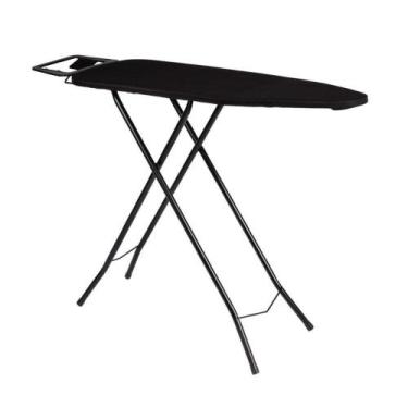 Imagem de Mesa De Passar Roupa Preta Com Regulagem De Altura Mor
