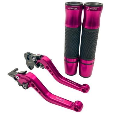 Imagem de Kit Manete Manopla Nx 200 400 Falcon Bros Tornado Sahara Xre - Stark R