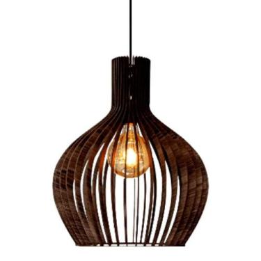 Imagem de Luminária Teto Tipo Pendente Vegas Mdf Completa - Luminária Teto Tipo 