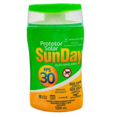 Imagem de Protetor solar Sunday fator 30 fps ação repelente de 120 mL - Nutriex