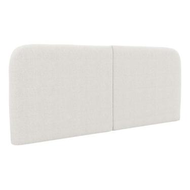 Imagem de Cabeceira Painel Orgânico Cama Box King Size Aira 195cm Dobrável Boucl