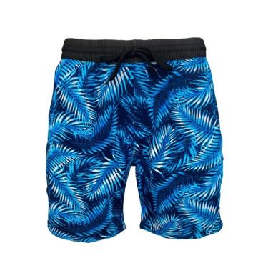 Imagem de Bermuda Estampada Masculina Tactel c/ Elastano Bolsos 393.3-Masculino