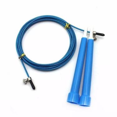 Imagem de Corda De Pular Com Cabo De Aço Speed Rope 3 Metros - YANGFIT, Azul