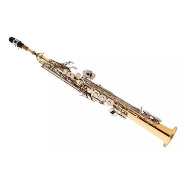 Imagem de Saxofone Soprano Eagle Sp502 Ln Laqueado E Niquelado, Sp502ln