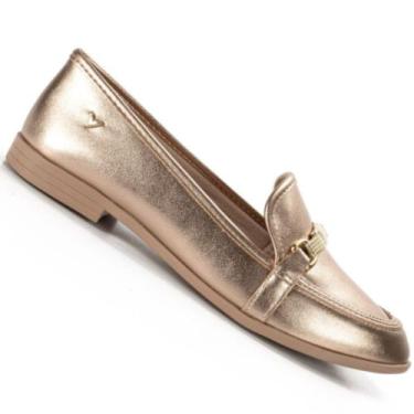 Imagem de Sapato Mississipi Loafer Mi742 Feminino, Dourado, 38