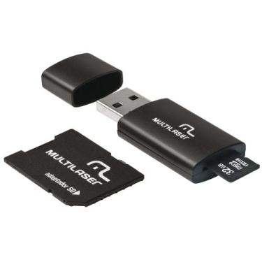 Imagem de Pen Drive 32GB Multilaser MC113 - Adaptador SD