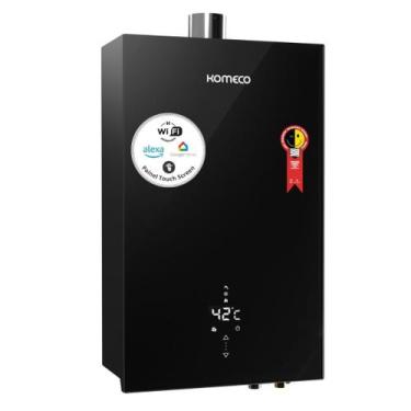 Imagem de Aquecedor De Água A Gás Komeco Ko 26bk Decor Glp 26l Wifi Preto