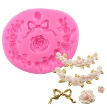 Imagem de Molde De Silicone Rosas Arabesco