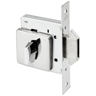 Imagem de Fechadura Ban Com Bico Duplo Para Portas De Correr, Arouca Fechaduras, 5006/098-Ip, Cromado Escovado