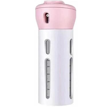 Imagem de Dispenser 4 em 1 Weemsbox Para Viagem Shampoo Sabonete Líquido Condicionador Kit 4x1 (Rosa)