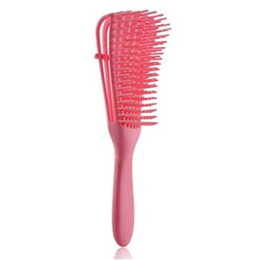 Imagem de Escova desembaraçadora para todos os tipos de cabelo! Cacheados, lisos, crespos e ondulados! (Rosa)