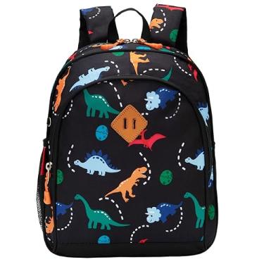 Imagem de JinBeryl Mochila infantil para meninos, mochila infantil para pré-escola ou jardim de infância, Preto, Small, Desenho animado