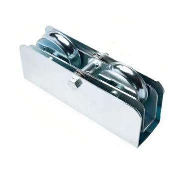 Imagem de ROLDANA EM ACO 3" (U) TIPO TRUCK CONJUNTO DUPLA PORTA PORTÃO FERRO JOCEC