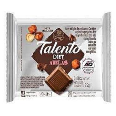 Imagem de Chocolate Garoto Talento Diet Avelãs 25G