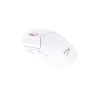 Imagem de Mouse sem Fio Gamer HyperX Pulsefire Haste 2 – Ultraleve, 61 g, Wireless e Bluetooth 2,4GHz, até 26000 DPI, Sensor HyperX 26K, 100 Horas de Duração de Bateria, Branco (6N0A9AA)