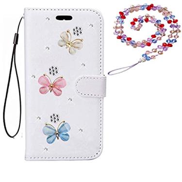 Imagem de Capa para Xiaomi Poco X4 Pro 5G, carteira de couro brilhante, capa protetora para celular e alça de pescoço [suporte] [compartimentos para cartões] [fecho magnético] para Xiaomi Poco X4 Pro 5G capa de