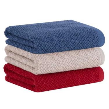 Imagem de Buddemeyer, Pano Copa Buddemeyer 3p Gourmet Bege Vermelho Azul