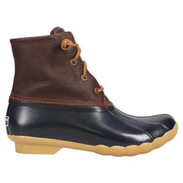 Imagem de Sperry Botas femininas de água salgada, Bronzeado/azul-marinho, 7.5