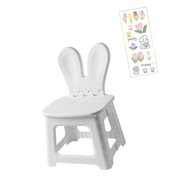 Imagem de IEUDNS Banquinho dobrável, pufe leve, resistente e antiderrapante, cadeira infantil para meninos, leitura, pré-escola, jardim de infância, brincadeiras, Grande