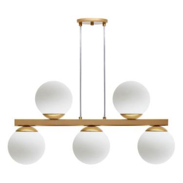 Imagem de Luminária Pendente Globo 15cm Toronto Vidro Bola Moon Trilho - LuminaL