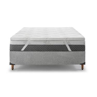 Imagem de Pillow Top Macio de Espuma D23 Queen SDB Colchões, Cinza , Queen 158x1