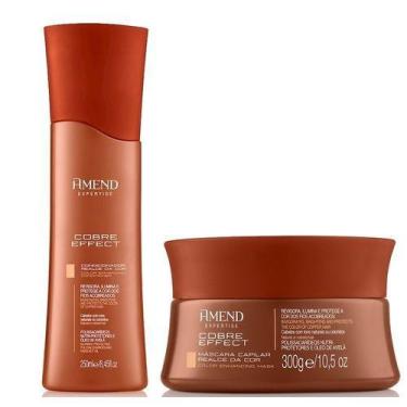 Imagem de Amend Realce da Cor Cobre Effect Kit Shampoo 250ml e Mascara 300g