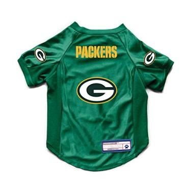 Imagem de Littlearth Green Bay Packers NFL Stretch Pet Jersey para cães grandes