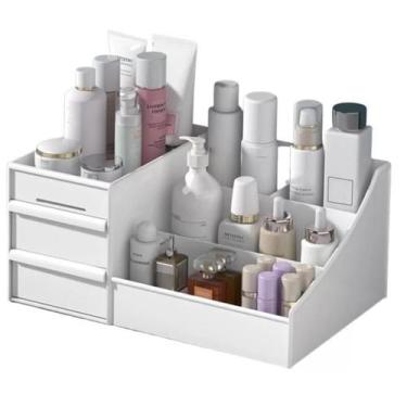Imagem de Caixa de Armazenamento Cosmeticos Multiuso Gaveteiro Escritorio Maquia