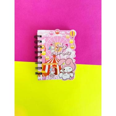 Imagem de Caderneta Espiral 50 Folhas Pautadas My Melody CAD-2028 - Daiso