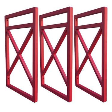 Imagem de Suporte De Prateleira Estilo Industrial Kit Três Peças 20x37 - Ômega S
