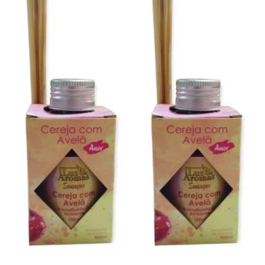 Imagem de 2 Aromatizante Ambiente Cheirinho Difusor Vareta Perfume Casa 100ml Od