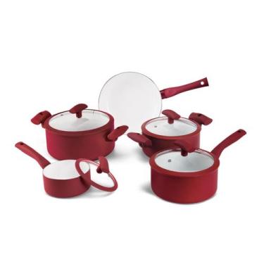 Imagem de Jogo de Panelas Soft Touch Hercules Antiaderente 5 Peças - Mundial