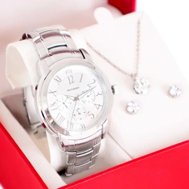 Imagem de Kit Relógio Feminino Champion Ana Hickmann Analógico AH30111Q